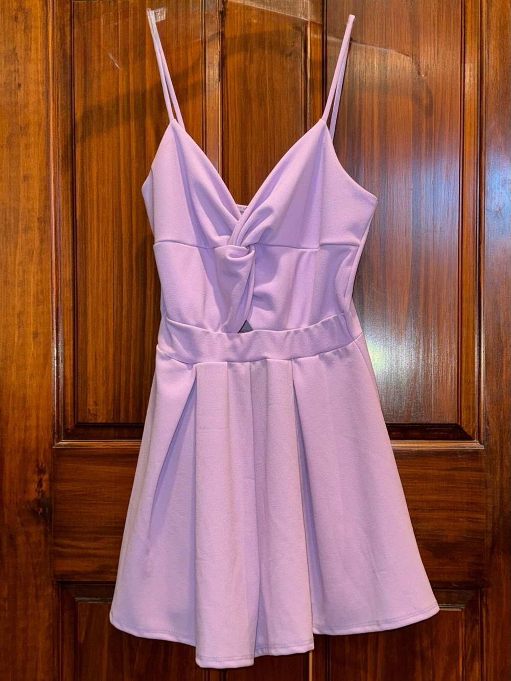 Fashion Nova: Lavender Wrap-look Romper